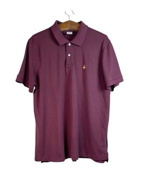 Brooks Brothers Performance Polo Shirt Original Fit Burgundy Short Sleeve Sz XL